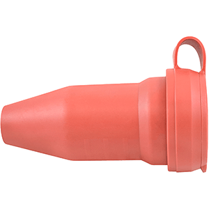 Base industrial de goma IP20 16A 240V roja