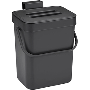 Cubo de basura 3L, negro