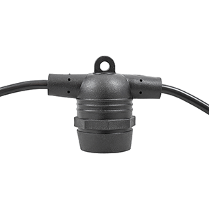 Guirnalda solar con 10 lámparas LED E27 2x0,5mm2 10m