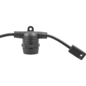 Guirnalda solar con 10 lámparas LED E27 2x0,5mm2 10m