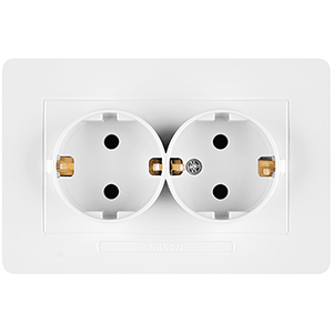 Base doble shuko blanca SELENE