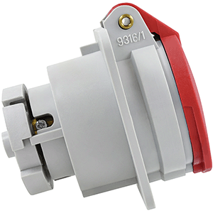 Base CETAC para empotrar 32A 3P+T 380V