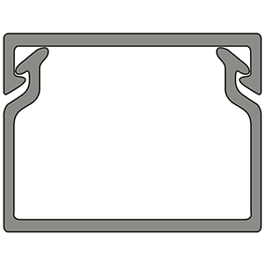 Canaleta 80mm x 40mm x 2m fijación por tornillos