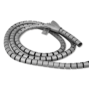 Organizador cables+clip 15mm gris 2.5m