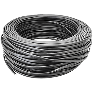 Manguera plana H05VVH2-F 2x1mm² 5m negra