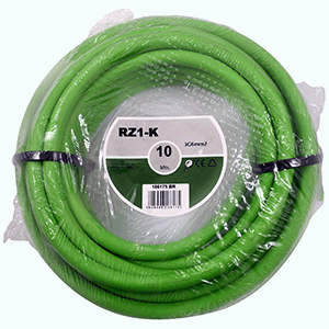Manguera libre halógenos verde cable 3x6mm² 10m