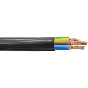 Cable aire acondicionado rvk 0.6/1kv 5x1.5mm² 25m negro