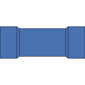 Terminal aislado manguito AML 2.5 azul 5 uds 