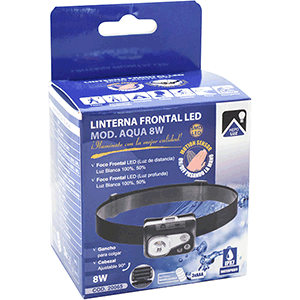 Linterna frontal LED 8W Md Aqua