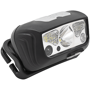 Linterna frontal LED COB 5W recargable con sensor