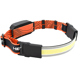 Linterna frontal LED COB delantera + trasera.