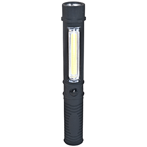 Linterna portátil LED COB con imán y pinza