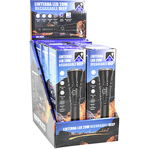 Linterna LED 20W recargable