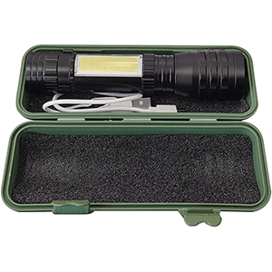 Linterna LED recargable 10W 12,5x3,3cm