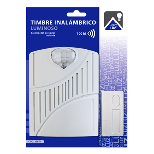 Timbre inalámbrico luminoso 100m