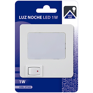 Luz de noche LED 1W blanco