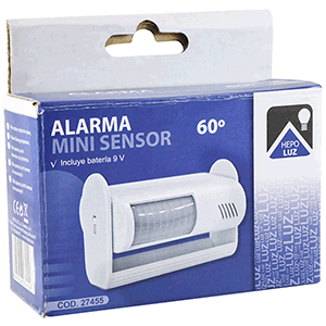 Mini sensor 60º con alarma 80dB