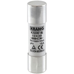 Fusible gPV 10X38 1000V DC 16A Solar