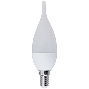 Lámpara LED vela punta E14 6W 3000ºK