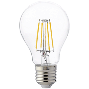 Lámpara estándar de filamento LED E27 6W 4200K 