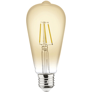 Lámpara vintage de filamento LED E27 6W 2200ºK