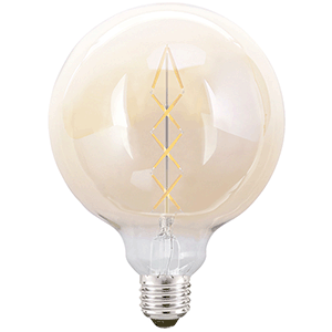 Lámpara globo de filamento LED E27 6W 2200ºK