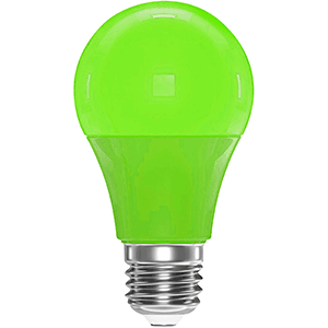 Lámpara LED estándar verde E27 3W 