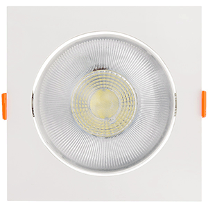 Downlight LED cuadrado 12W 6400K, Modelo Maya, color blanco 