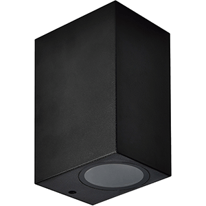 Aplique jardín GU10 máx. 2x10W LED negro