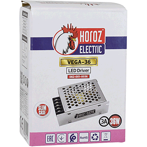 Transformador tira LED 36W 12V 3A