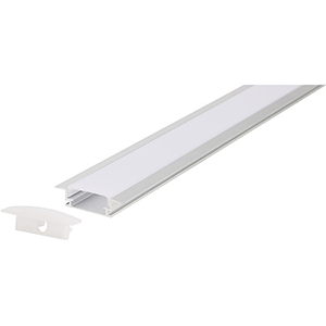 Perfil para tira LED aluminio empotrable 3m