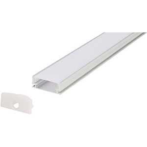 Perfil para tira LED aluminio de superficie 3m