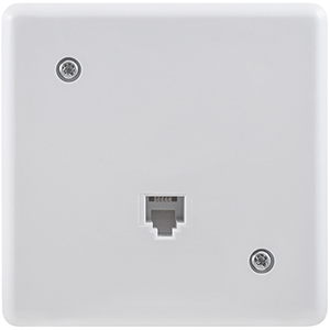 Base de teléfono MD-Telefónica 6P4C, color blanco.