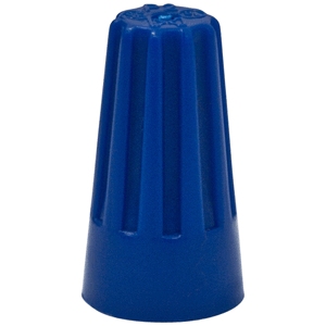 Conector a rosca con muelle 2x1.5mm azul