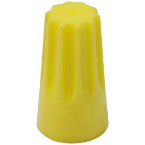 Conector a rosca con muelle 2x6mm amarillo