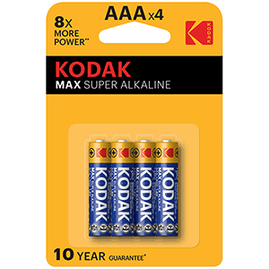 Pila alcalina Kodak LR03 1.5V 4 uds 