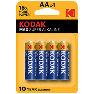 Pila alcalina Kodak LR6 1.5V 4 uds 