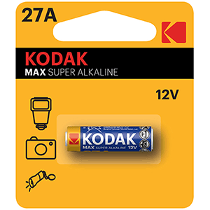 Pila mando alcalina Kodak 27A 1 uds