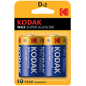 Pila alcalina Kodak LR20 1.5V 2 uds 