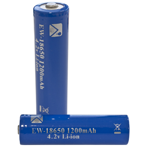 Batería Li-ion mod. 18650 2000mAh 18x65mm 2 uds