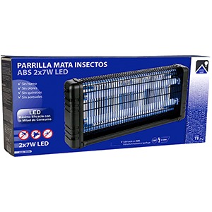 Parrilla mata insectos LED ABS 2x7W.