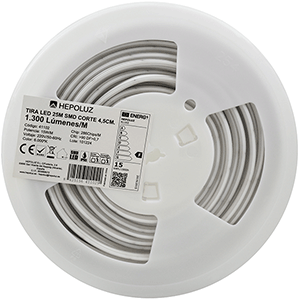 Rollo tira LED SMD satinada 230V 15W /M 6000ºK IP65  25m 