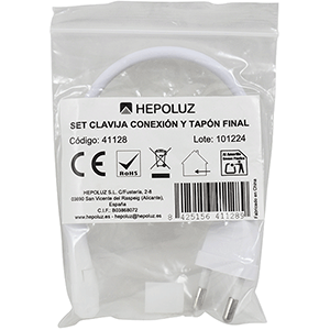 Set de clavija de conexión y tapón final