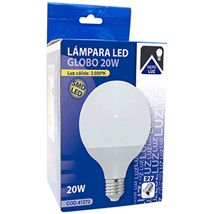 Lámpara globo led Ø120mm E27 16w 3000ºK