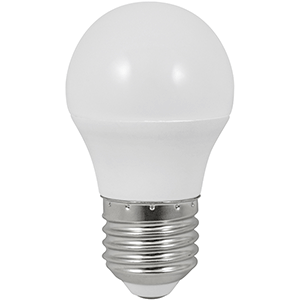 Lámpara esférica Súper LED E27 5W 3000ºK