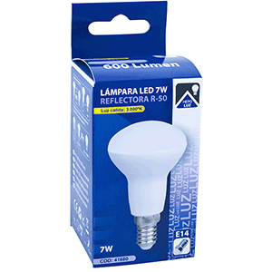 Lámpara LED  R50 E14 7W 3000ºK