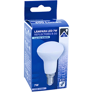 Lámpara LED  R50 E14 7W  6000ºK