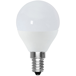 Lámpara esférica SMD LED E14 5W 3000K