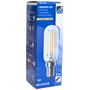 Lámpara T25 de filamento LED E14 4W 3000K