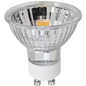 Lámpara LED COB dicroica de cristal GU10 3W 3000K